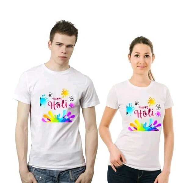 Happy Holi Tshirt Set Of 2
