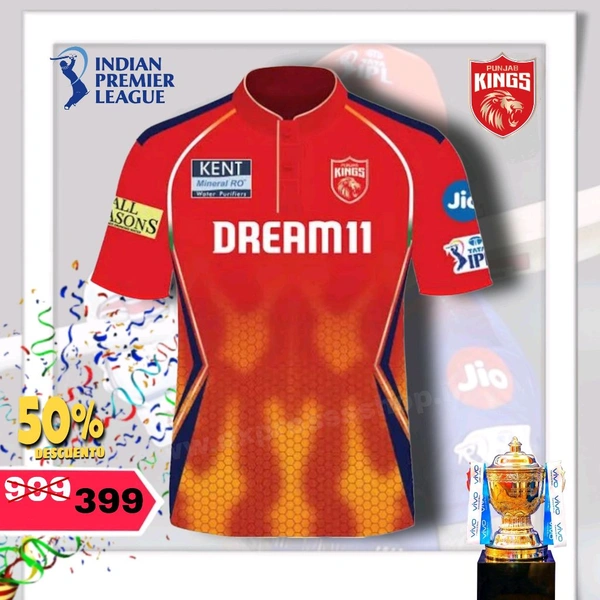 Ipl Jersey PUNJAB Team 