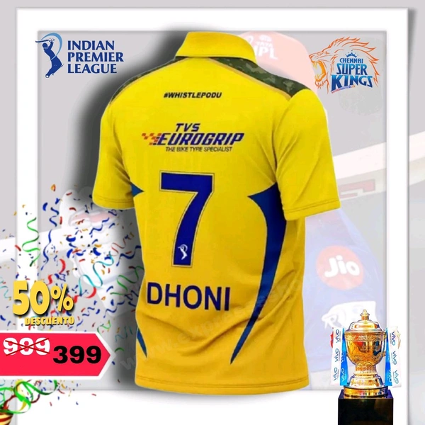Ipl Jersey CSK Team 