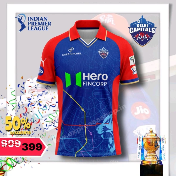 Express Shop  Ipl Jersey DC Team  - L
