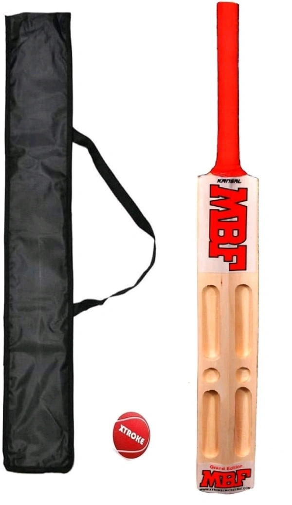 Scoop Design Popular with Tennis Ball and Cover Poplar Willow Cricket Bat (1000-1200 g)