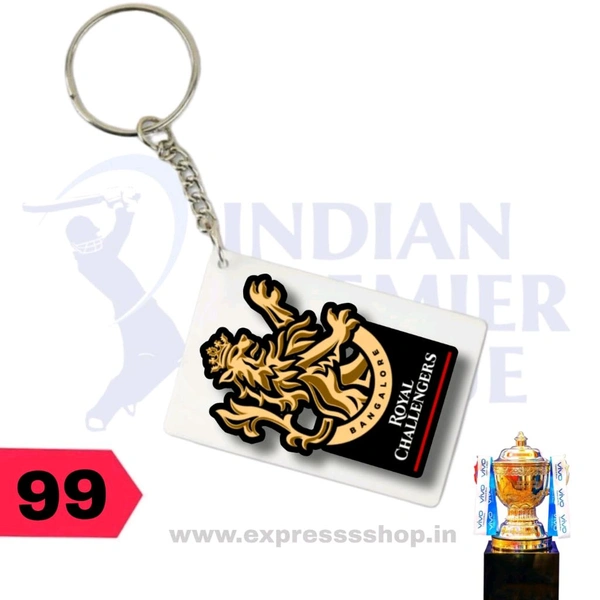 Rcb Team Keychain New 
