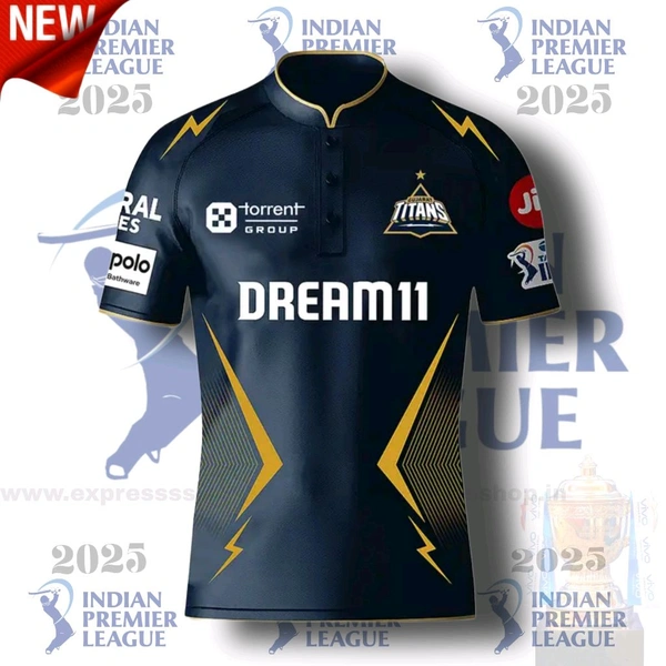Cricket Fan Jersey -GT Unisex Official 2025-IPL ( Premium Quality)  - M