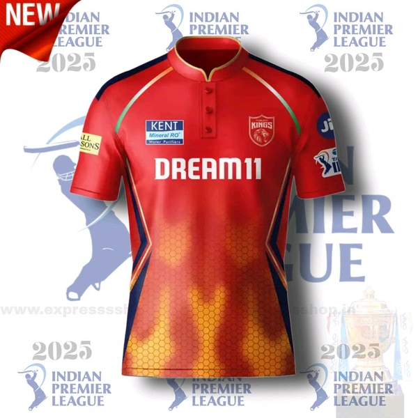 Cricket Fan Jersey -PUNB Unisex Official 2025-IPL ( Premium Quality) - XL