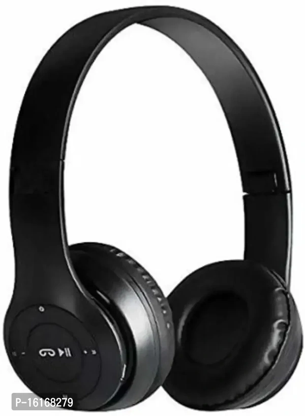 New P47 Wireless Bluetooth Over-Ear Headphones  Features:  Noise Cancelling  - Black