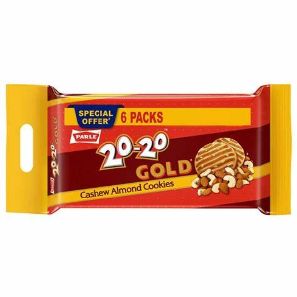 Parle 20-20 Gold Cashew Almond Cookies: 600 gms