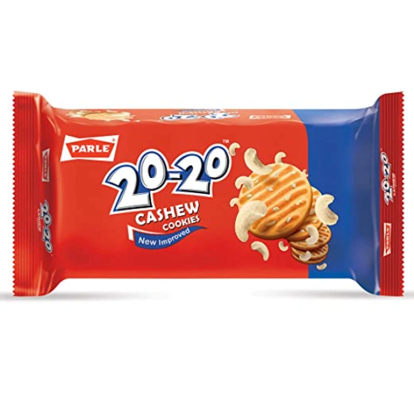 Parle 20-20 Cashew Butter Cookies : 200 gms - `