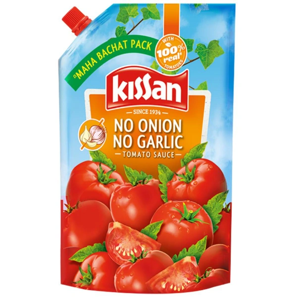 Kissan No Onion No Garlic Tomato Sauce : 950 gms