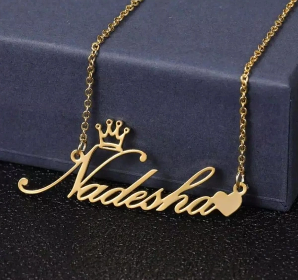 Gold Plated Crown with Heart