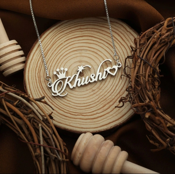 Special style Name Nacklace - Silver