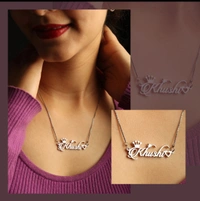 Special style Name Nacklace - Silver