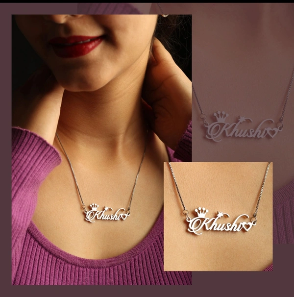 Special style Name Nacklace - Silver