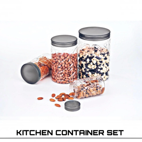 3 Pc kitchen Container Set - Transparent