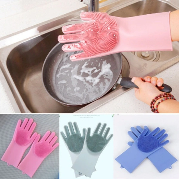Silicone Dishwashing Gloves Set