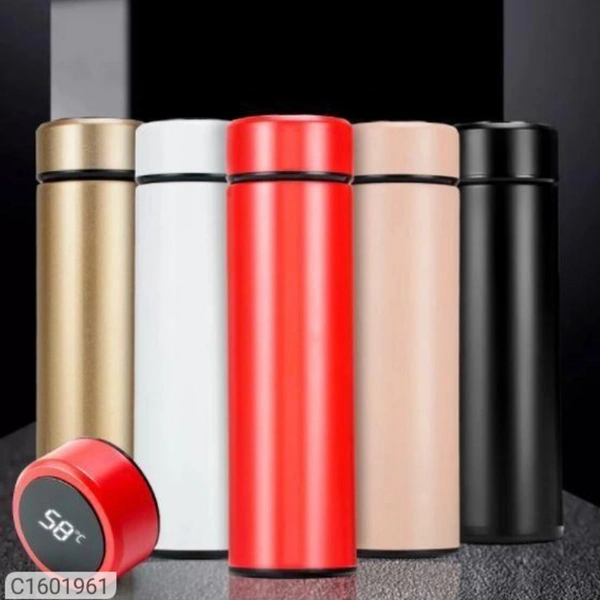 Digital LED Temperature Water Bottle - Multicoloured