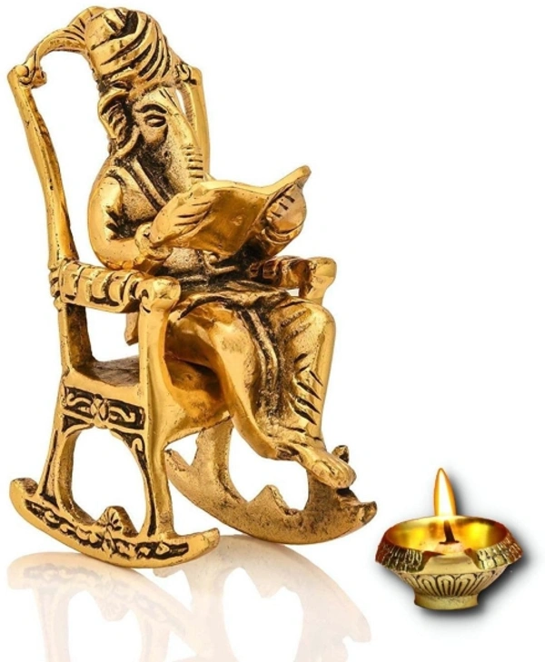 Lord Ganesha Reading Ramayana