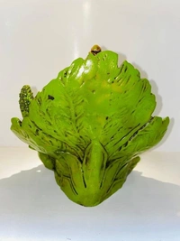 Lord Ganesha On Leaf Patra