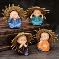 4 Baby With Hat Showpiece For Car Dashboard