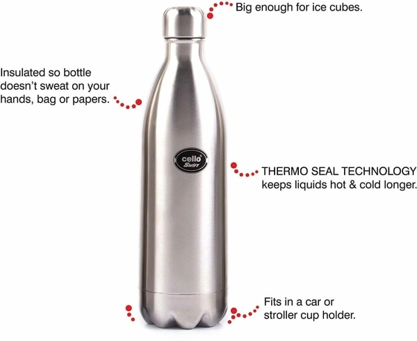 Cello Swift Flask  Hot & Cold Water 500 ML For 24 Hours