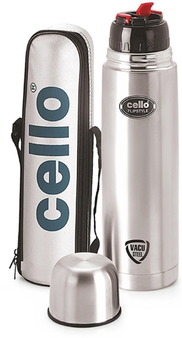 Cello SS flip Flask Bottle 750 ML