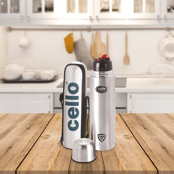 Cello SS flip Flask Bottle 750 ML