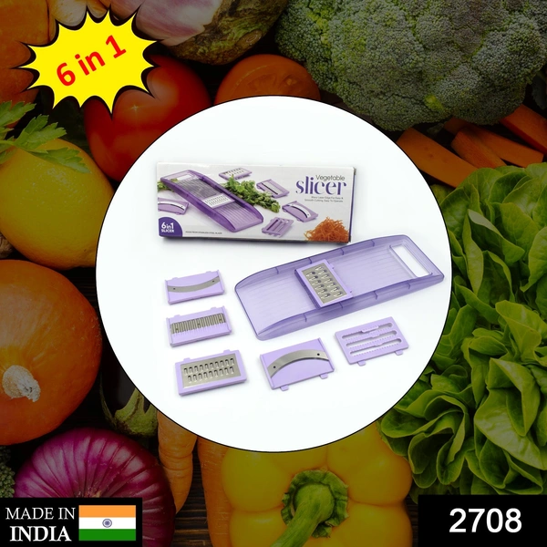 Deo Dap 2708 6 in 1 Veg Slicer used in all kinds of household and official kitchen purposes specially for cutting and slicing of various types of vegetables. - 201