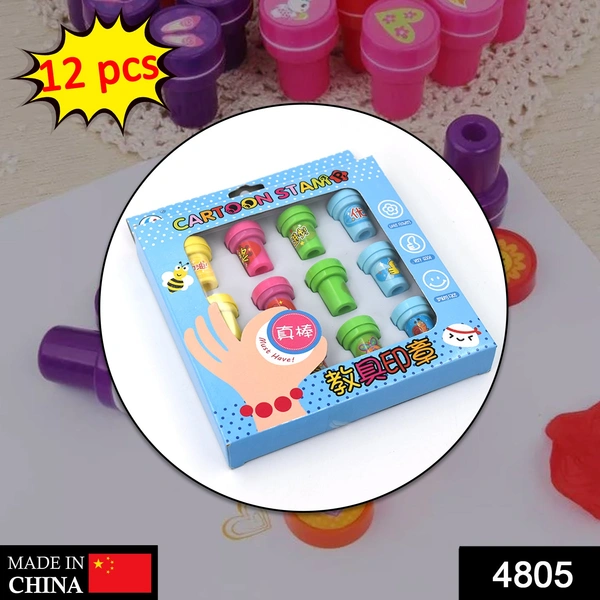 Deo Dap 4805 12 Pc Stamp Set used in all types of household places by kids and children’s for playing purposes. - 214