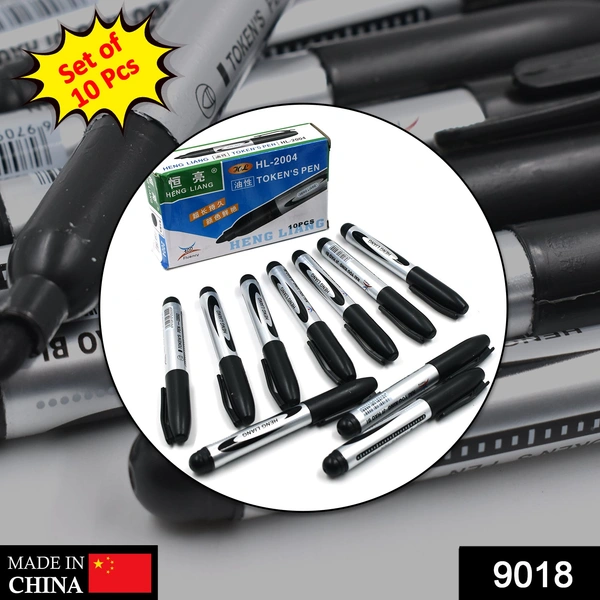 Deo Dap 9018 10 Pc Black Marker used in all kinds of school, college and official places for studies and teaching among the students. - 111