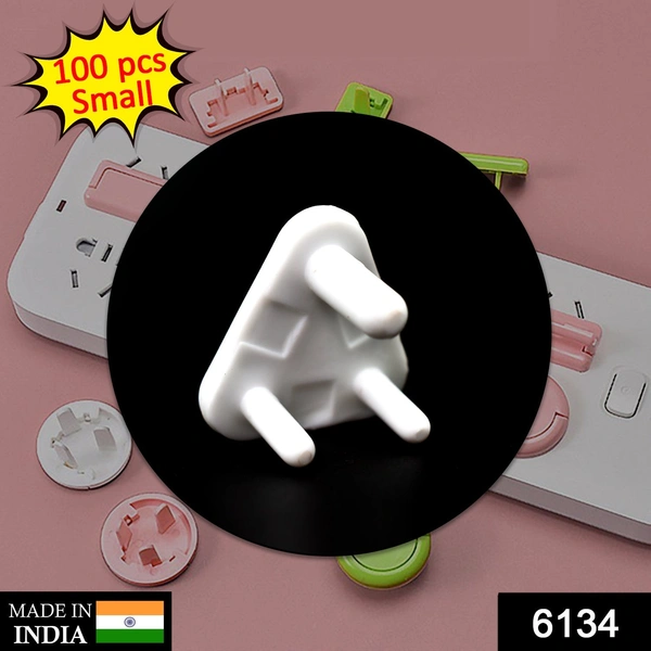 Deo Dap 6134 Baby Safety Small Electrical Socket Cover, Outlet Plug Protector (Pack of 100Pc) - 500