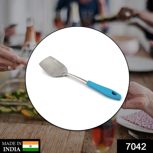 Deo Dap 7042 SS Flat Serving Spoon N2 used in all kinds of household and official kitchen places for serving and having food stuffs and items. - 128