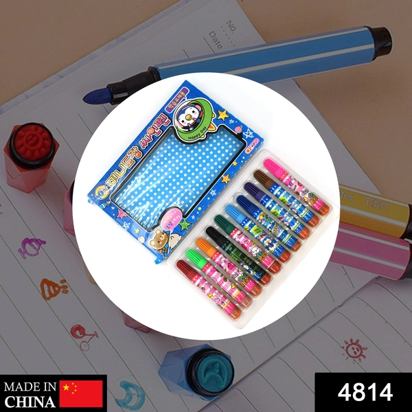 Deo Dap 4814 Watercolor Brush Pen Color Sketch Pen 10 pieces for Stationary, Painting Pen, Drawing, Art Supplies (Multicolor) - 89