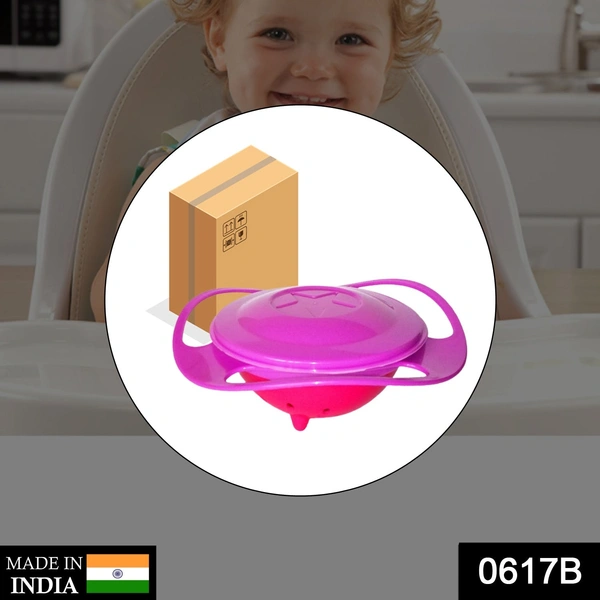 Deo Dap 0617B Rotating Baby Bowl used for serving food to kids and toddlers etc. - 528