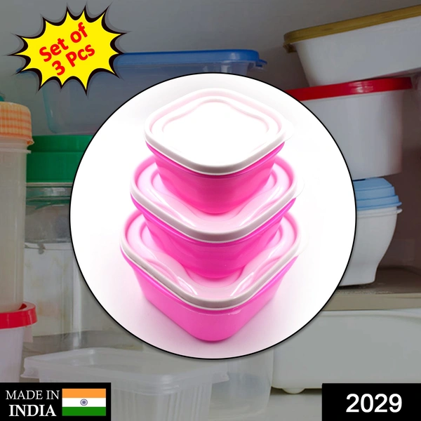 Deo Dap 2029 3 Pc Multi-Purpose Container used in all kinds of household and official purposes for storing food and stuffs etc. - 802