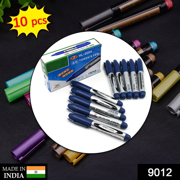 Deo Dap 9012 10Pc Blue Marker and pen used in studies and teaching white boards in schools and institutes for students. - 111