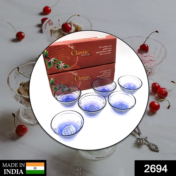 Deo Dap 2694 6 Pc Classic Bowl Set used in all kinds of household and kitchen purposes for serving food stuffs and items etc. in it. - 585