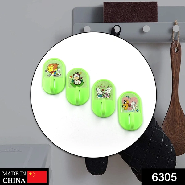 Deo Dap 6305 4 Pc Adhesive Hook for holding stuffs and items including in all household and official places. - 80