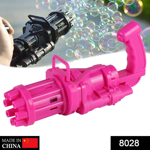 Deo Dap 8028  8-Hole battery operated Bubbles Gun Toys for Boys and Girls (1Pc Only) - 346
