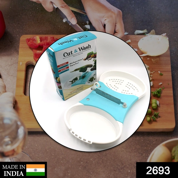 Deo Dap 2693 Adjustable Cut N Wash used in all kinds of household and kitchen purposes for cutting and washing simultaneously of vegetables and fruits etc. - 925