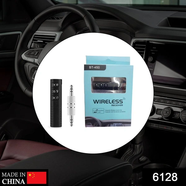 Deo Dap 6128 Wireless Bluetooth Adapter, Bluetooth Music Receiver for Home/Car Stereo,Hands-Free Calls for All Smartphone - 100