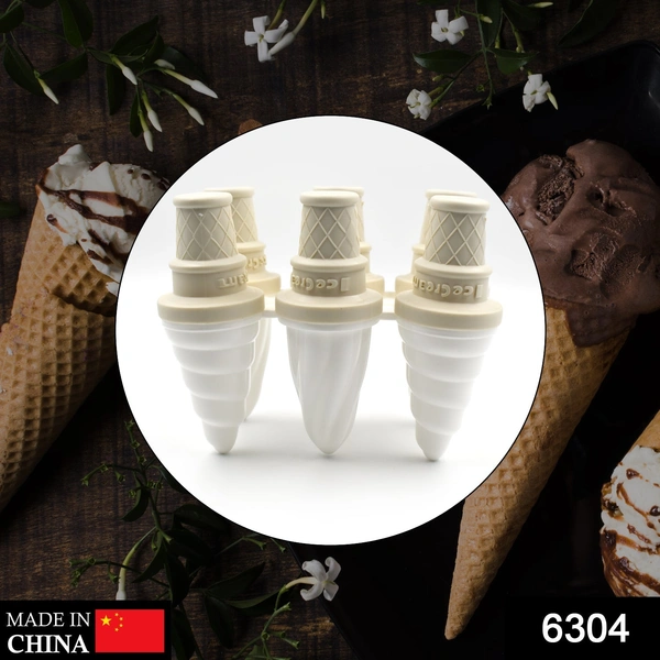 Deo Dap 6304 6 Pc Ice Cream Mold used for making ice-creams in all kinds of places including restaurants and ice-cream parlours etc. - 595