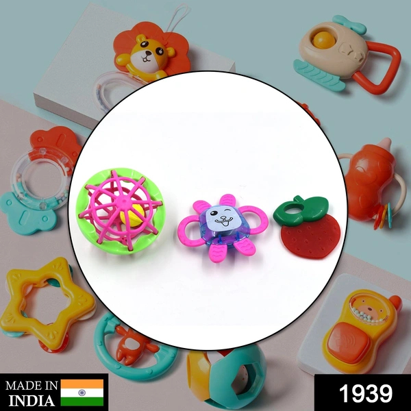 Deo Dap 1939 AT39 3Pc Rattles Baby Toy and game for kids and babies for playing and enjoying purposes. - 291