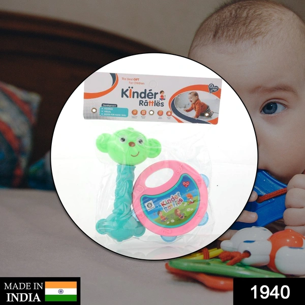 Deo Dap 1940 AT40 2Pc Rattles Baby Toy and game for kids and babies for playing and enjoying purposes. - 507