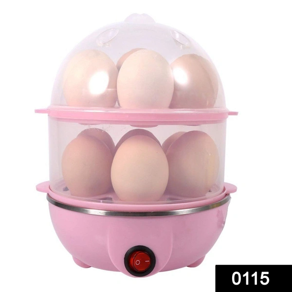 Shubh Luxmi 0115 Multi-Function 2 Layer 14 Egg Cooker Boilers & Steamer