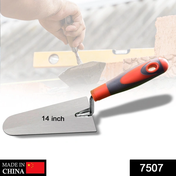 Shubh Luxmi 7507 Round Nose Professional Render Plastering Trowel, Smooth Trowel 14 Inch