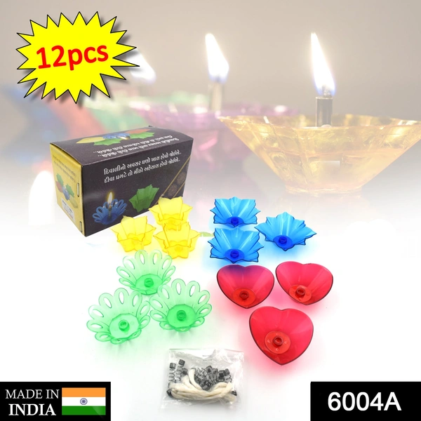 Shubh Luxmi 6004A Candle Cup with Multi Shape  (Multicolor)