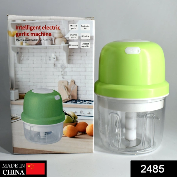 Shubh Luxmi 2485 Portable USB Rechargeable Electric Chopper Fruit Vegetable Onion Chopper Garlic Chopper
