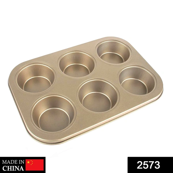 Shubh Luxmi 2573 Round Shape Carbon steel Muffin Cupcake Mould Case Bakeware