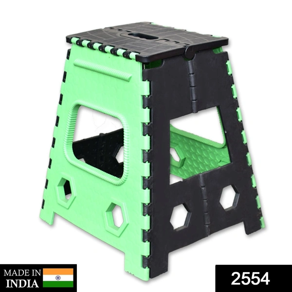 Shubh Luxmi 2554 Plastic Foldable Pick n Move Strong Step Stool Table, 23 Inches