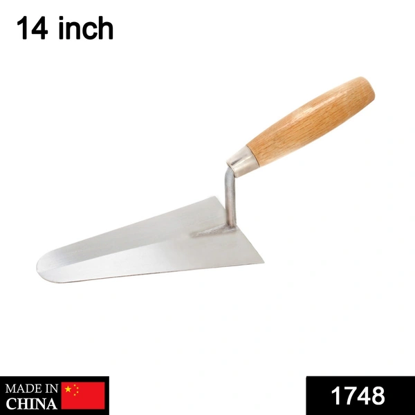 Shubh Luxmi 1748 Bricklaying trowel wooden handle round shape (14 Inch)