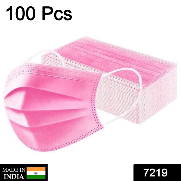 Shubh Luxmi 7219 Reusable and Washable Anti Pollution/Virus Face Pink Mask